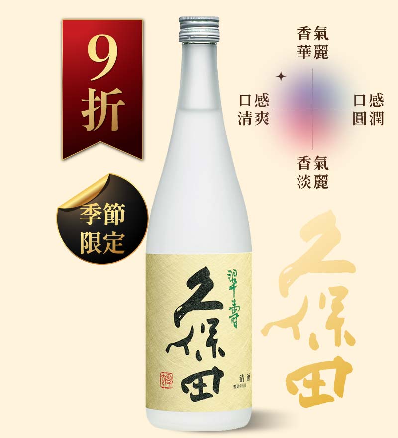 久保田 翠壽 大吟釀生酒 720ml