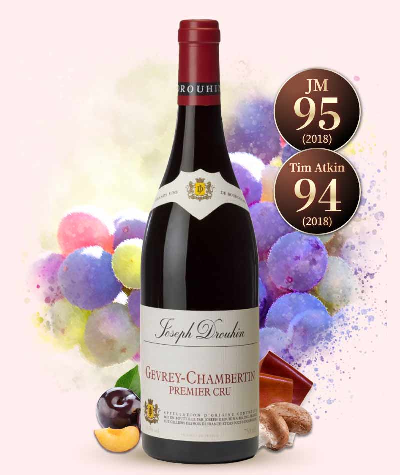 約瑟夫杜亨酒莊 哲維瑞香貝丹 一級園紅酒 Joseph Drouhin Gevrey Chambertin 1er Cru 2017
